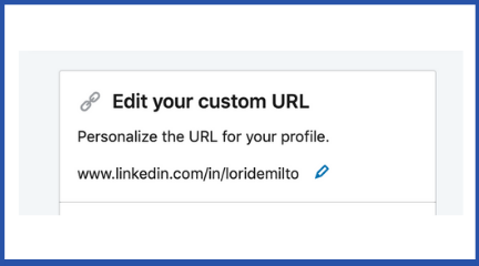 URL on LinkedIn for freelancers