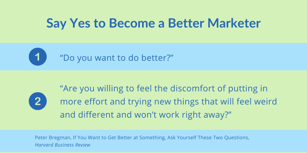 Be a better marketer